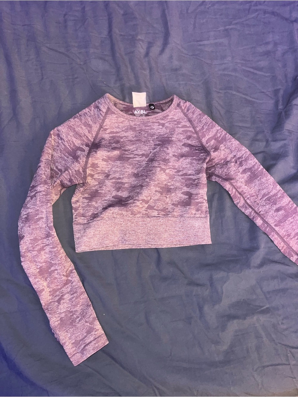 AYBL Purple Camo Workout Top